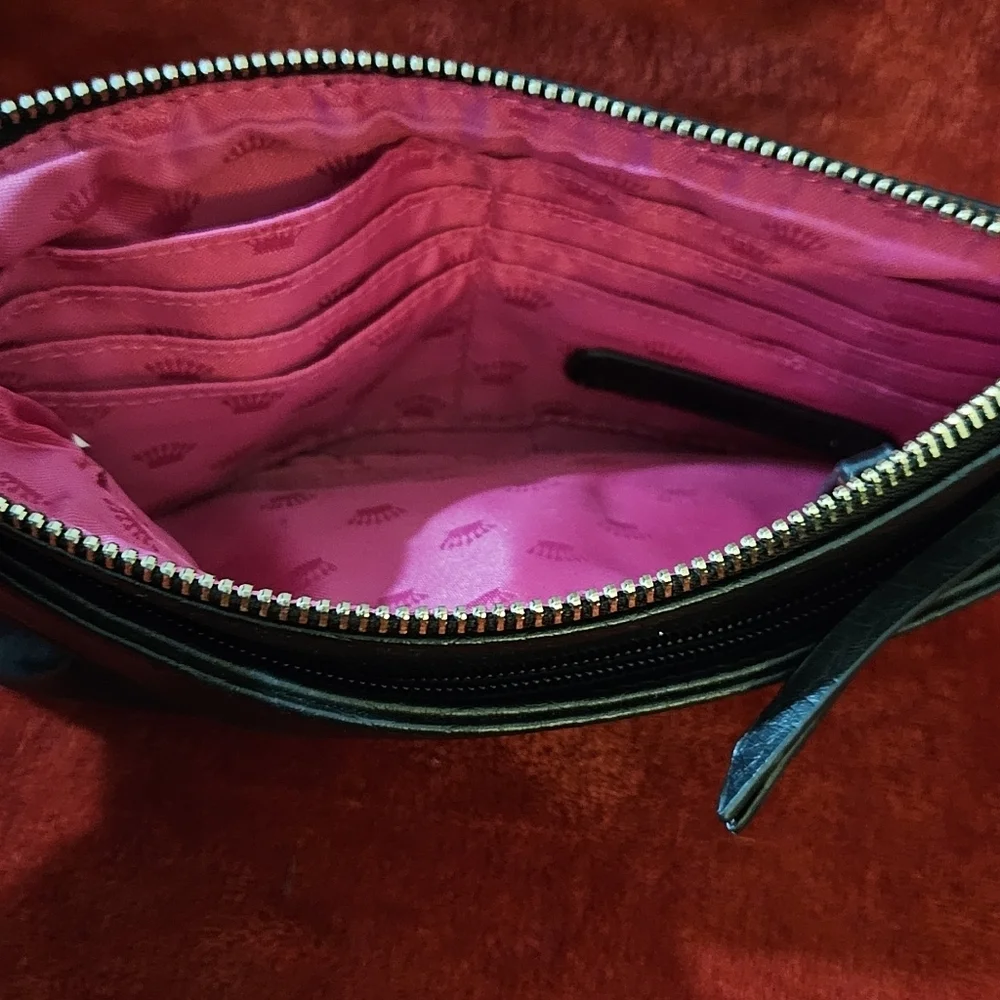 Juicy Couture Black Wristlet/Clutch